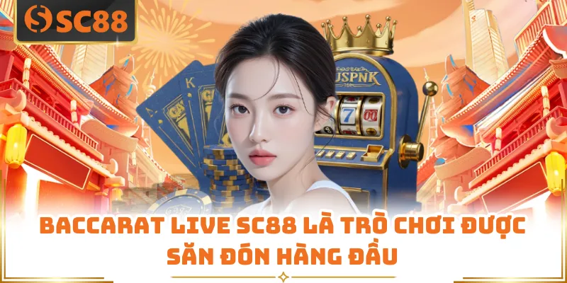 Baccarat live SC88 là trò chơi được săn đón hàng đầu